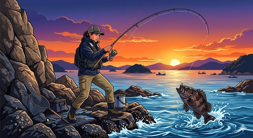 シマノソアレXRメバリングロッドのイメージイラスト