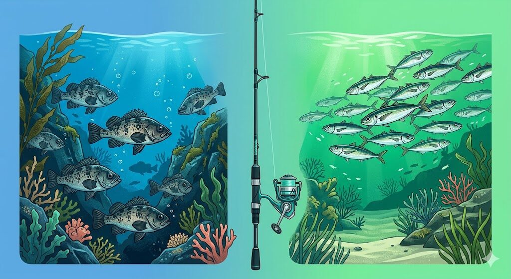 アブガルシアソルティースタイルライトゲームロッドのイメージイラスト